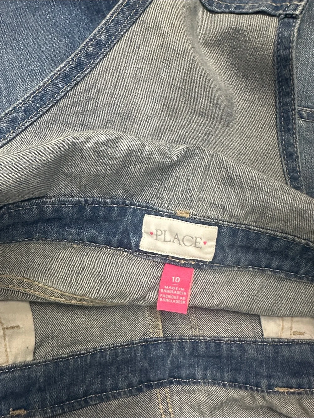 The Children's Place Blue Denim Short Overalls